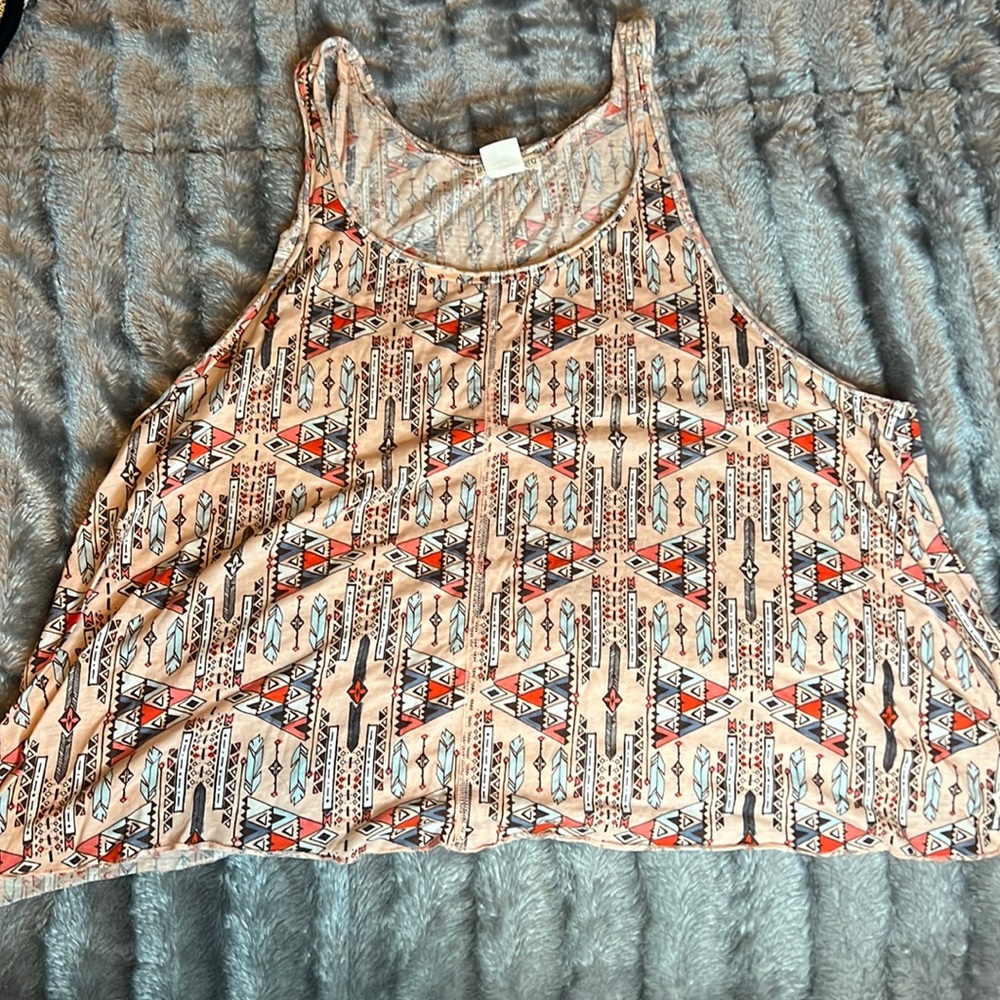 Billabong tribal print tank top